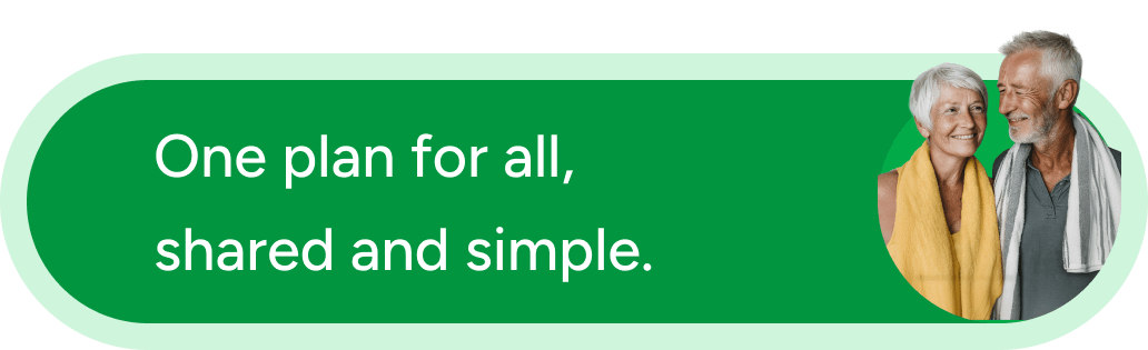 One plan for all, shared and simple